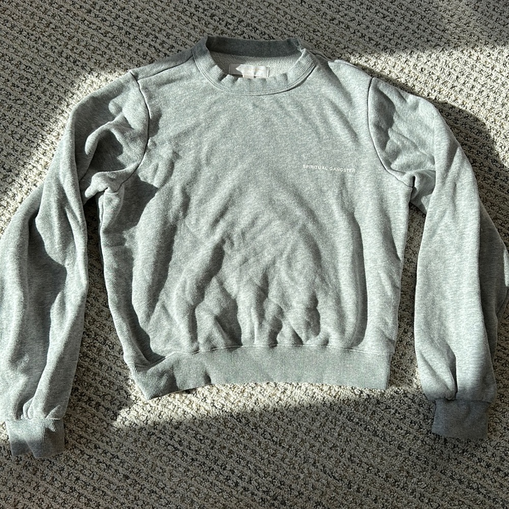 spiritual gangster, size small crewneck.